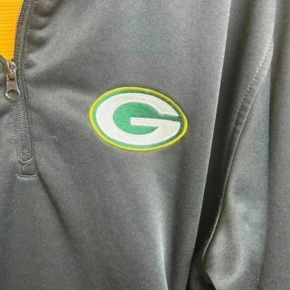 NFL Greenbay Packers half zip-up fleece warm-up Men’s Size XL - Picture 3 of 9